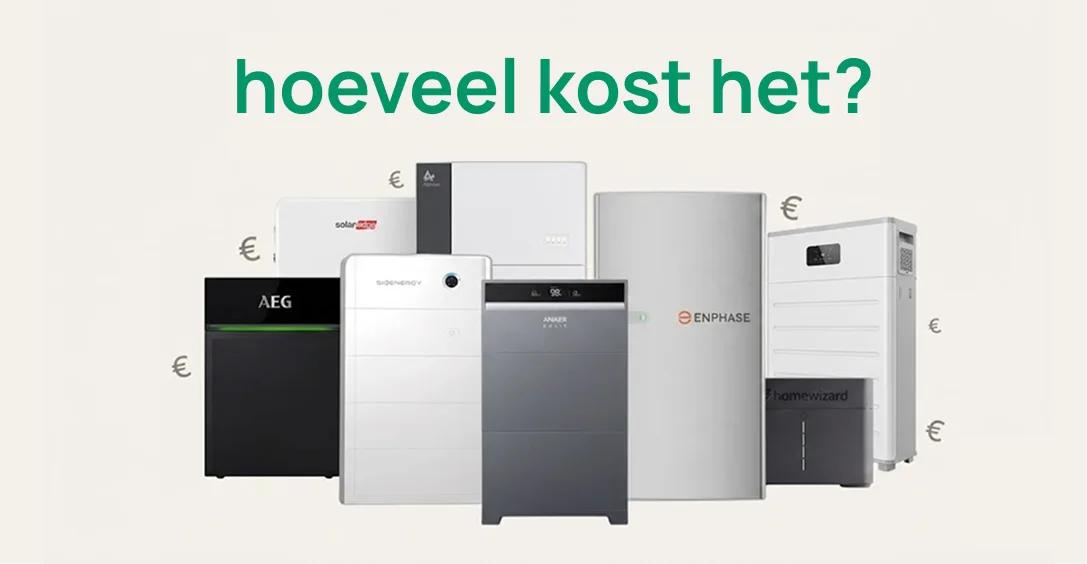 Wat kost een thuisbatterij? Prijs, installatie en bijkomende kosten